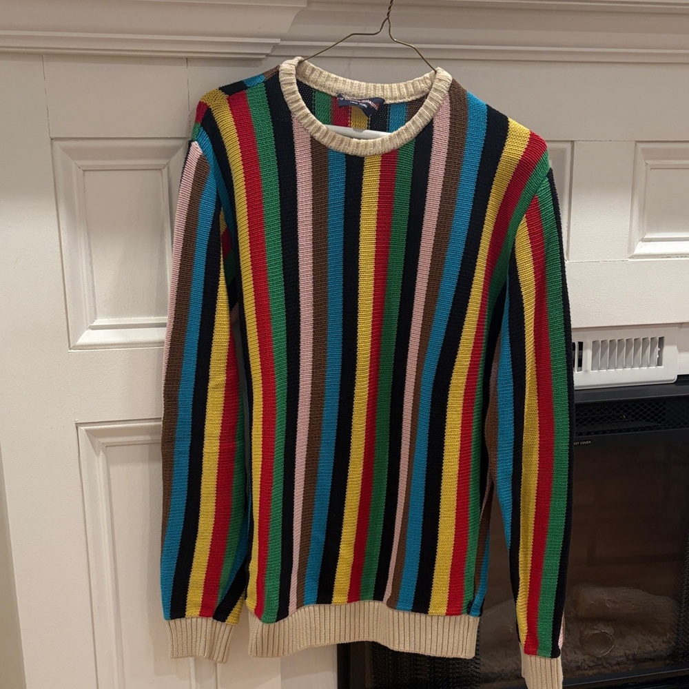 Rowing Blazers Multicolor Striped Knit Crewneck Sweater